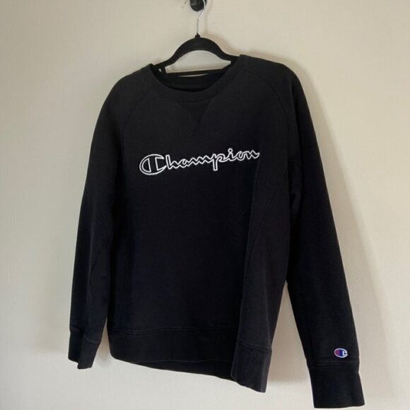 champion black crewneck sweater - Picture 5 of 7